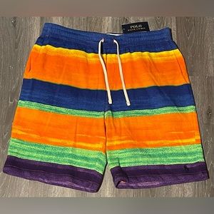 Polo Ralph Lauren 8in Striped Spa Terry Shorts